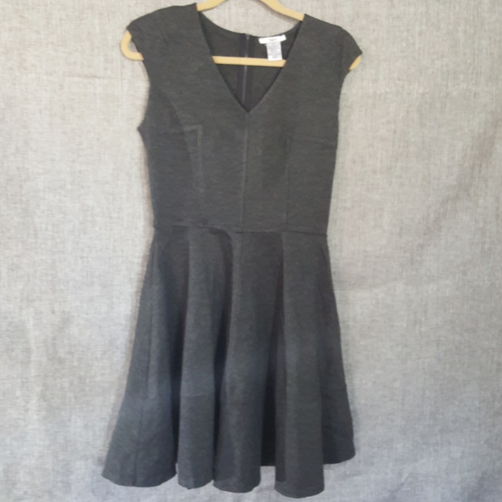 NWT Charcoal  Grey Baby Doll Dress